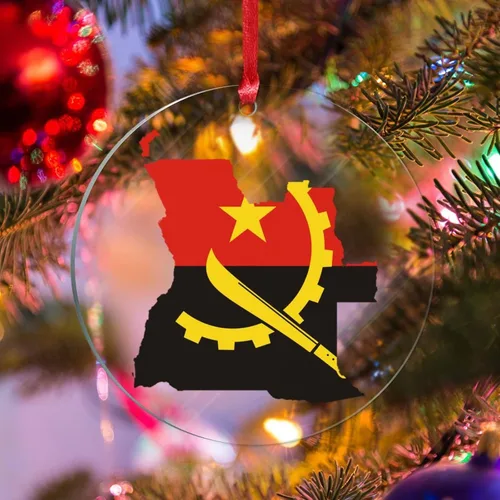 Vista 19 de Bandera de Albania, silueta de árbol, adorno de decoración de árbol de Navidad, bandera nacional, recuerdo de árbol de Navidad, recuerdo de Albania
