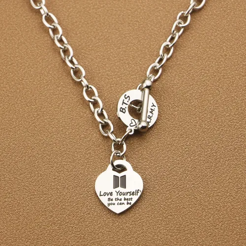 Vista 4 de ARETIS Kpop Bangtan - Collar de regalo para niños Be the best J-HOPE JIMIN JIN JK RM SUGA V Collar Bangtan Boys Lover Jewelry Regalo para niños fans