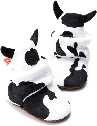 Vista 133 de Sawimlgy - Botines de algodón antideslizantes para recién nacido, con agarre, para cuna o para el invierno