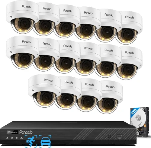 Vista 11 de Sistema de cámara de seguridad de 16 canales 4K con disco duro de 4 TB, PD54Y1216-8M