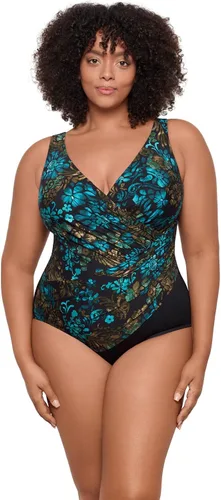 Vista 5 de Miraclesuit Traje de baño de una pieza para mujer, talla grande, diseño de punto de pin, Oceanus