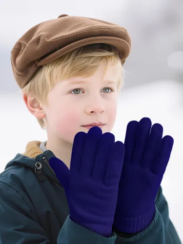 Vista 6 de Cooraby 3 pares de guantes de invierno para niños, gruesos y cálidos