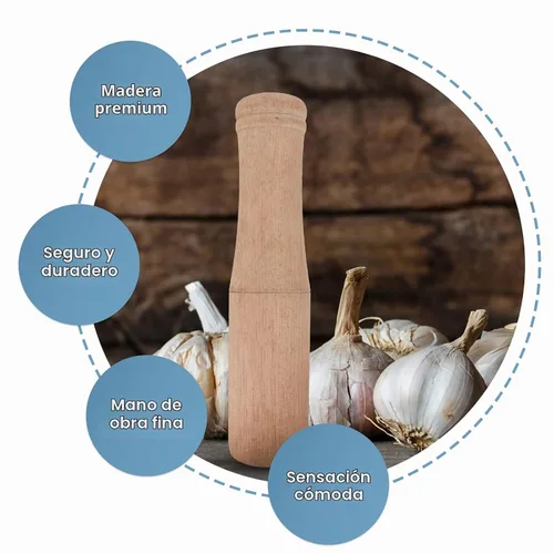 Vista 10 de Muddler de madera para cócteles de 6.8 pulgadas – Herramienta profesional de barra de madera para bebidas de frutas Mojitos – Bartender Mashing