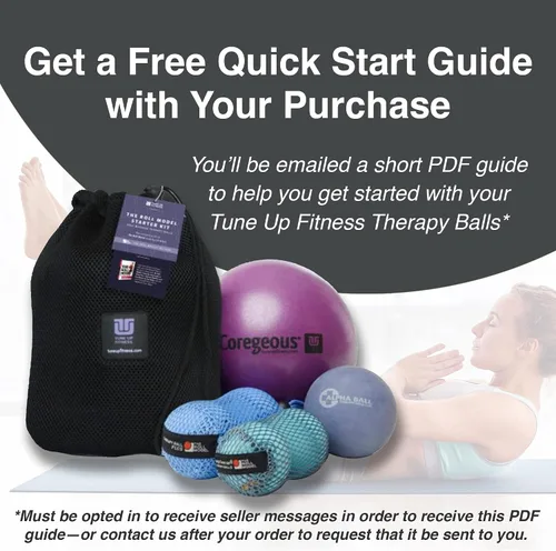 Vista 4 de Tune Up Fitness Pelota Coregeous Herramienta de liberación de Psoas, liberación abdominal, abdominal y espalda baja Pelota de núcleo, pelota