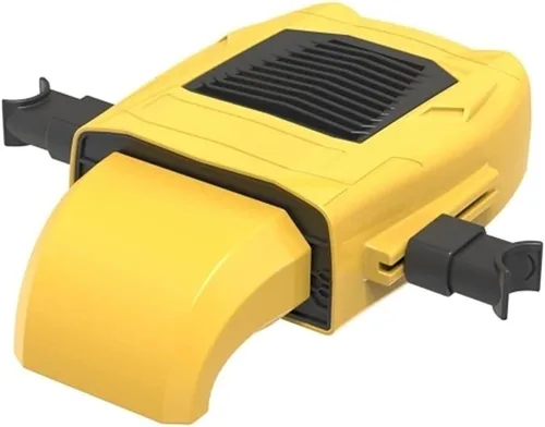 Vista 2 de Ventilador de enfriamiento multifuncional del asiento del coche del vehículo del USB 5V (amarillo)