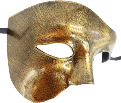Vista 3 de Biruil Phantom of The Opera Mascarade Máscara de media cara Veneciana Mardi Gras Party Mask