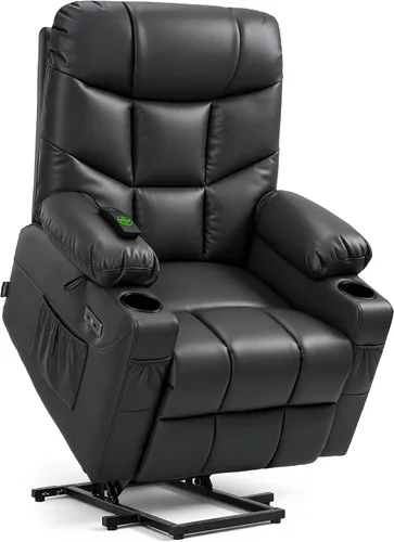 Vista 18 de MCombo Elevador eléctrico reclinable para ancianos, cuero R7289