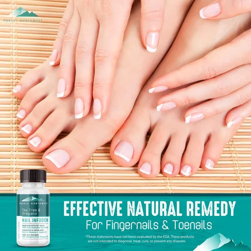 Vista 2 de Solución de uñas de hongos 100% natural extra fuerte para uñas de los pies y las uñas: renueva uñas gruesas, rotas y descoloridas hechas por Purely