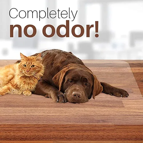 Vista 3 de Alfombrillas para sillas de suelo duro, protector de mesa transparente de varios tamaños, protector de mesa de cocina, comedor, cubierta de muebles