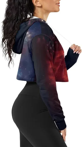 Vista 5 de YEXIATODO Sudadera con capucha de manga larga casual con cordón para mujer