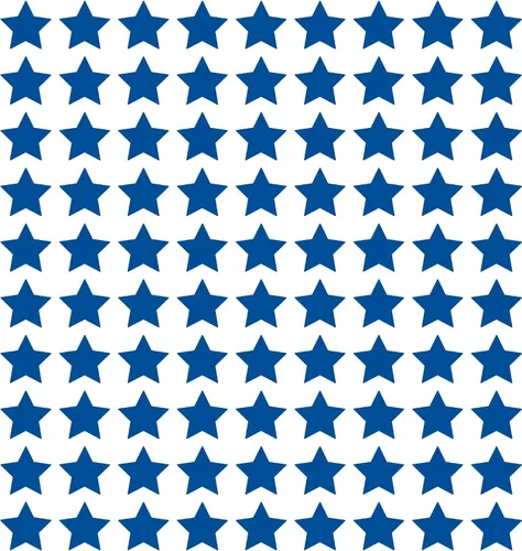 Vista 75 de LiteMark Calcomanías de vinilo mate extraíbles con diseño de estrella Blanco