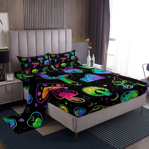 Vista 62 de Erosebridal Juego de sábanas con diseño de gato tamaño individual, sábana encimera Kawaii Garfield para niños y niñas, sábanas con huellas de patas