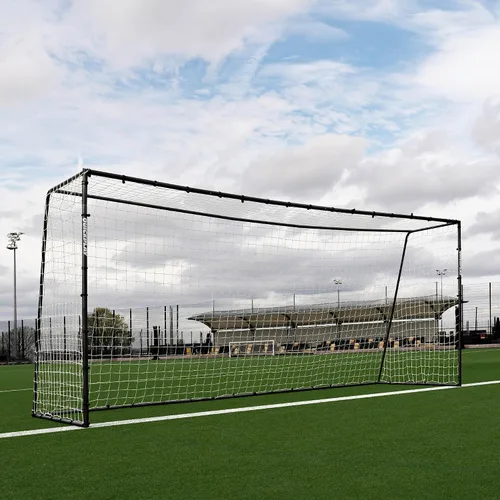 Vista 11 de QUICKPLAY GS Porterías de Fútbol - Portería de Fútbol de Acero Galvanizado Súper Duradera [5 Tamaños] Tamaños Reglamentarios, Red Profunda, Movible