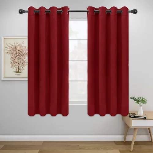 Vista 235 de Easy-Going - Cortinas opacas para dormitorio, aislamiento térmico sólido con ojales, cortinas de ventana para reducción de ruido, cortinas