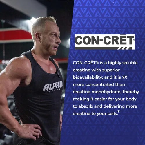 Vista 6 de Alpha Supps Cre X2 creatina HCL - Fórmula de creatina CON-CRēT® y mezcla de éster etílico CEE - Alta potencia para un mejor rendimiento y apoyo