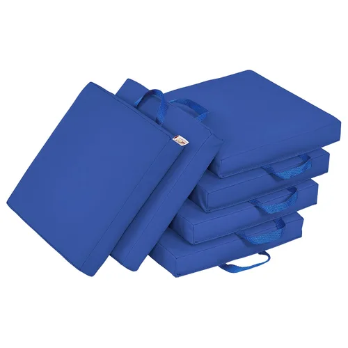 Vista 24 de ECR4Kids SoftZone - Cojines de suelo, cuadrados, asientos flexibles, surtidos, 6 piezas