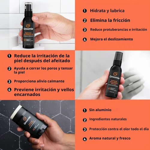 Vista 5 de Groomie BaldiePro - Paquete de 16 piezas para afeitadora de cabeza y aseo