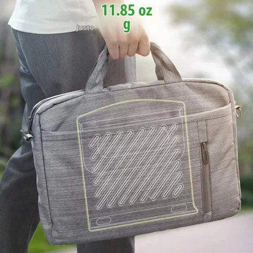 Vista 6 de Soporte para computadora portátil estable plegable ajustable multiángulo para computadora de escritorio con ventilación para Mackbook, Lenovo, Dell