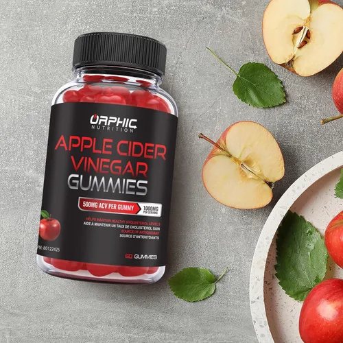 Vista 6 de ORPHIC NUTRITION Gomitas de vinagre de sidra de manzana 1000 mg ACV