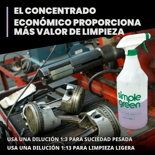 Vista 6 de Limpiador desengrasante Simple Green resistente para trabajo pesado, no corrosivo, botella de 1 galón, Transparente, 1