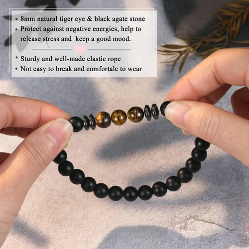Vista 3 de UNGENT THEM Pulsera para hombre y niño, regalos para papá, hijo, mi hombre, nieto, hermano, marido, papá extra, tío, aniversario, graduación