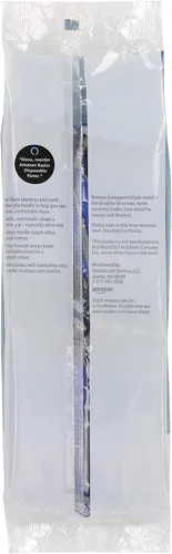 Vista 2 de Amazon Basics Maquinillas de afeitar desechables giratorias de doble hoja con agarre de goma para un gran agarre cuando están mojadas, aptas