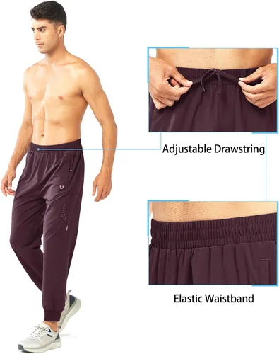 Vista 5 de NORTHYARD Pantalones deportivos para correr para hombre, ligeros, de secado rápido, para gimnasio, deportes activos, entrenamiento en pista