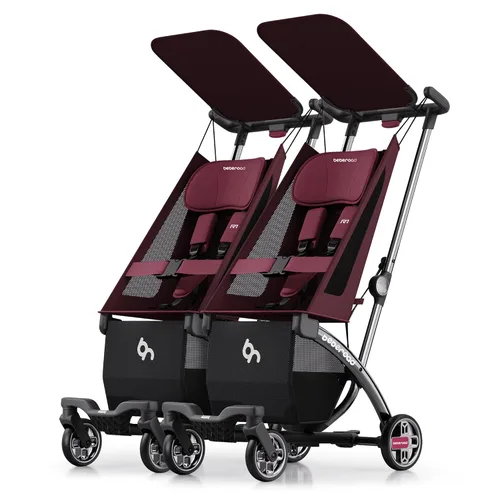 Vista 10 de Cochecito de viaje doble plegable automático R1 - Puede convertirse en dos cochecitos individuales