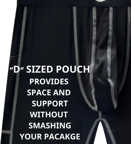 Vista 5 de Real Men D Pouch - Pantalones de compresión para hombre, leggings para hombre, pantalones de yoga, medias, capa base para hombres clima frío