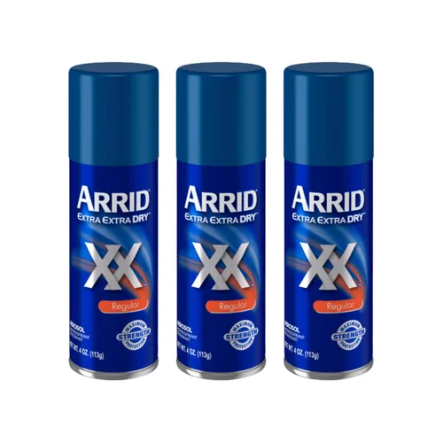 Vista 19 de Arrid XX Extra Extra Dry desodorante antitranspirante en aerosol, Regular 4 onzas.