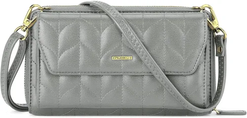 Vista 9 de nuoku Carteras para mujeres con ranuras para tarjetas de crédito con bloqueo RFID de gran capacidad 0 - negro