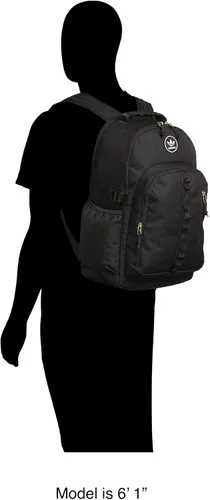 Vista 5 de adidas Originals Mochila Trefoil Patch, Negro -, Mochila Trefoil Patch