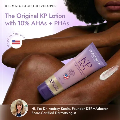 Vista 3 de DERMAdoctor KP Bump Eraser Keratosis Pilaris Loción – Crema KP suave para brazos y cuerpo completo Loción para la piel áspera y con baches