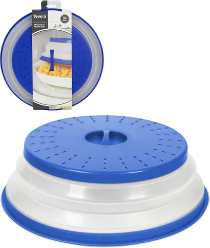 Vista 8 de Tovolo Cubierta antisalpicaduras para microondas para alimentos, mediano (rojo manzana acaramelada) – Tapa protectora antisalpicaduras de silicona