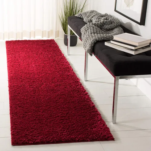 Vista 17 de SAFAVIEH Colección August Shag - Alfombra de área de 6 x 9 pies, color lila, diseño sólido, no desprende pelusa y de fácil cuidado, grosor de 1.2