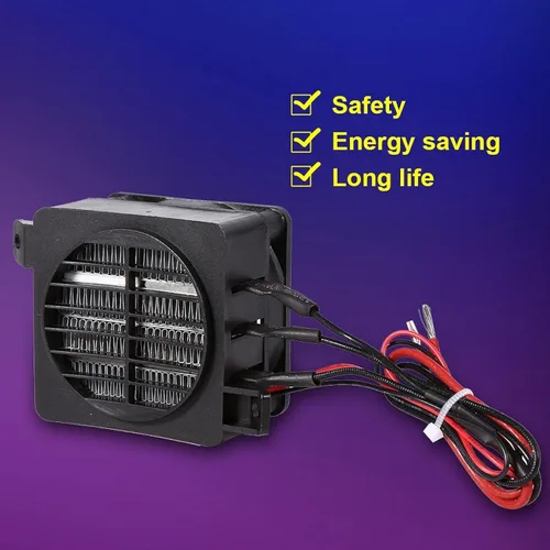 Vista 3 de Calentador de ventilador PTC 100w 12v, 12v 100w calentador, 12v calentador PTC, calentador de ventilador de coche PTC 100w 12v, calentador de aire
