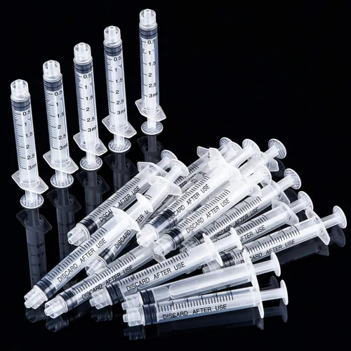 Vista 6 de Paquete de 20 jeringa de plástico Luer Lock con medición, sin aguja (3 ml)