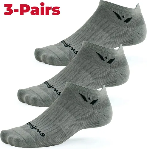 Vista 2 de Swiftwick - ASPIRE ZERO (3 pares) calcetines para correr, calcetines de ciclismo, ajuste de compresión