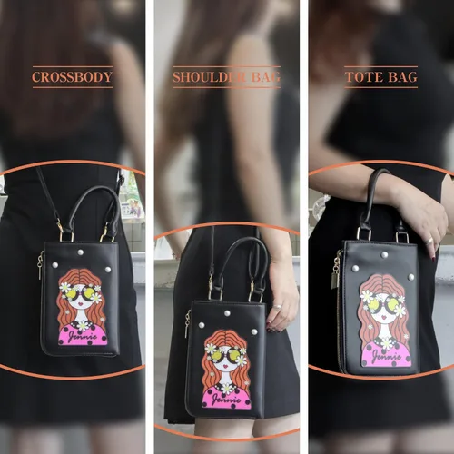 Vista 6 de GOKTOW Bolso extravagante para mujer, bolsos de mano novedosos para mujer, bolso cruzado divertido, bolsos de hombro con asa de poliuretano