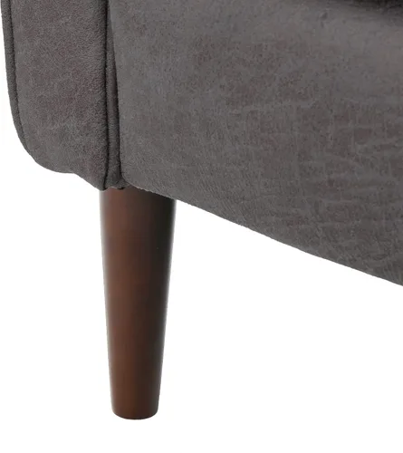 Vista 11 de GDFStudio Macedonia - Sillón reclinable de tela con respaldo copetudo, moderno Pizarra / Espresso oscuro
