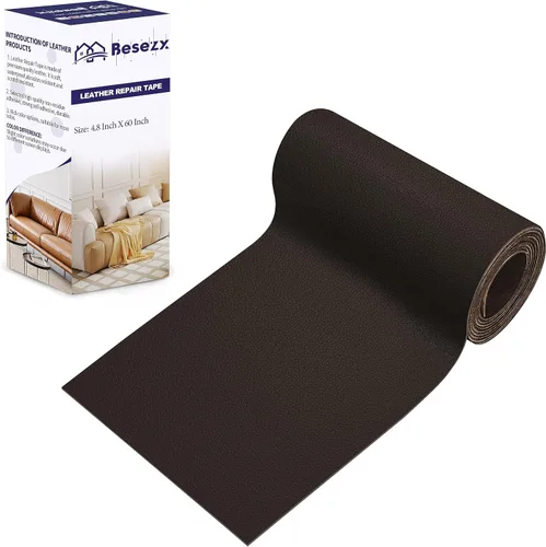 Vista 9 de Kit de cinta para reparación de cuero, parche autoadhesivo para muebles, sofá, asientos de automóvil, silla de oficina, kit de reparación de vinilo