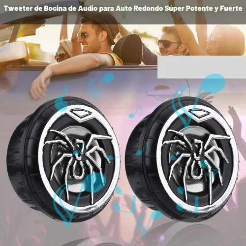 Vista 7 de Meiyya Compras Spree - Altavoz de audio para coche, altavoz de audio de araña, tweeter, altavoz de audio para coche, fácil de usar, altavoz de audio