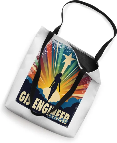 Vista 2 de GIS Engineer Funny Female Hero Job Women Tote Bag