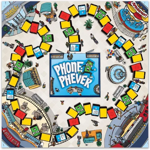 Vista 4 de Teléfono Phever Nueva Familia y tablero de juego para fiesta.