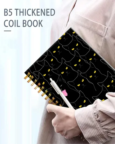 Vista 4 de iampanda Cuaderno Diario en Espiral, Animales Lindos Encuadernación Fuerte de Doble Alambre con Papel Premium para Niñas Mujeres, 60 Hojas A5
