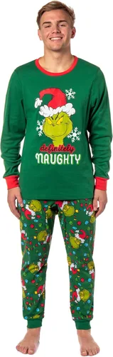 Vista 2 de Dr. Seuss How GRINCH Stole Christmas Lights Juego de pijama familiar a juego
