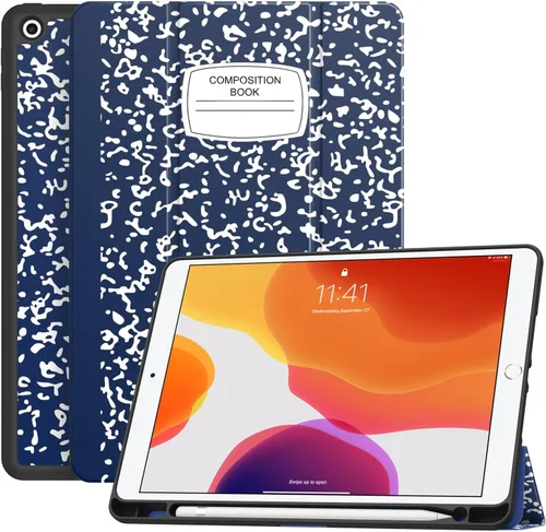 Vista 26 de Soke - Funda para iPad de 9ª generación 2021/8ª generación 2020/7ª generación 2019 con soporte para lápices - Funda de protección premium a prueba