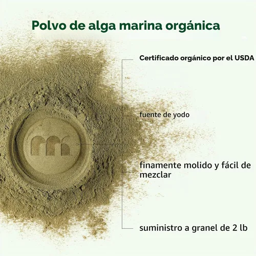 Vista 3 de Micro Ingredients - Polvo orgánico de algas marinas, 2 libras Mar de planta entera Fácil de mezclar Suministro duradero para batidos, sopas