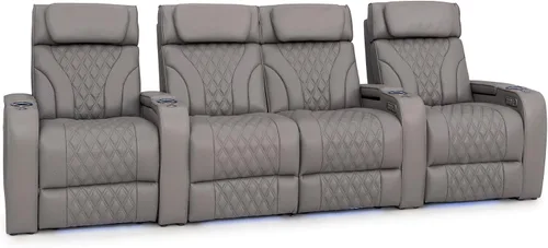 Vista 57 de Seatcraft Luminis LT - Asiento de cine en casa, reclinable, color rojo