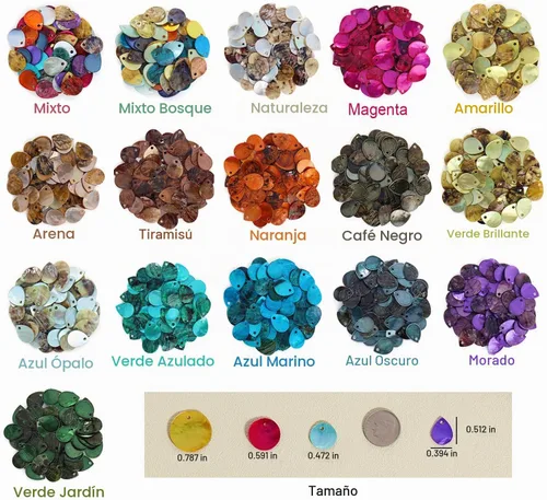 Vista 2 de Firstmeet Cuentas de concha, 150 cuentas redondas naturales de mejillón de 0.59 pulgadas con parte trasera iridiscente para hacer joyas artesanales